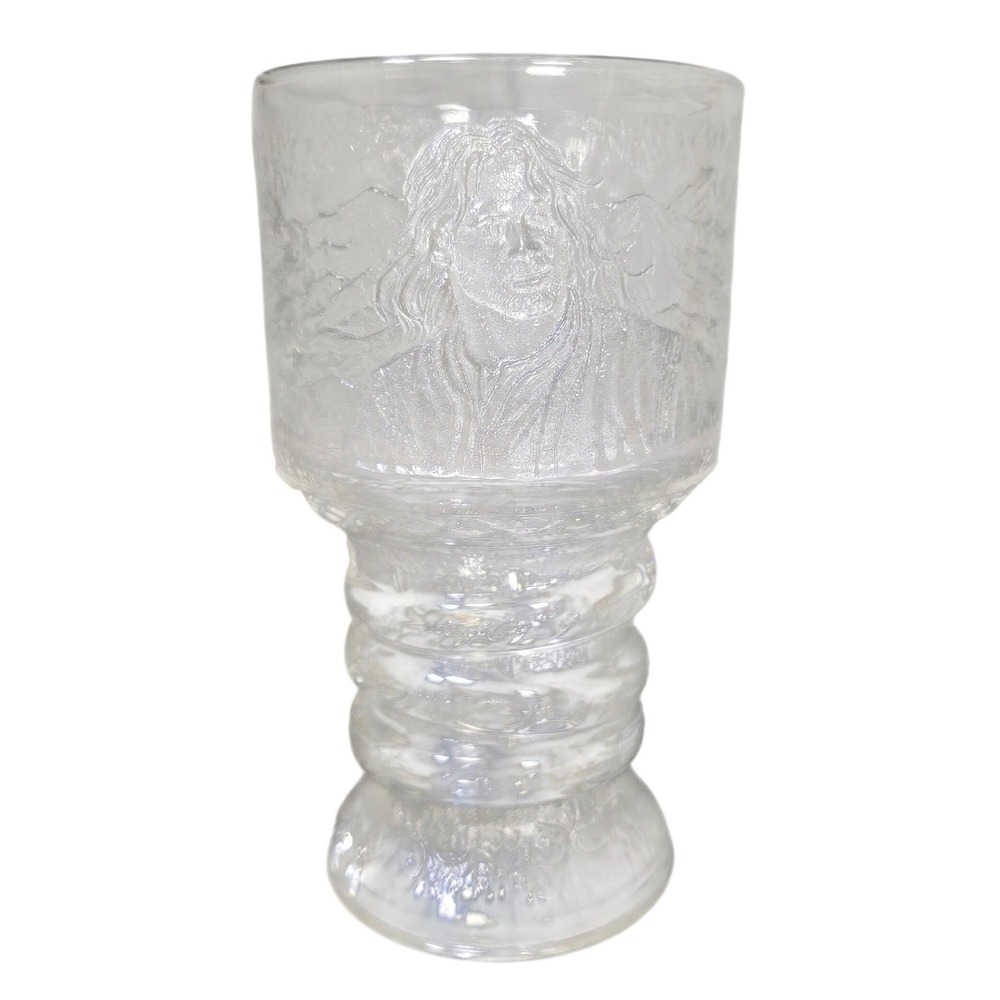 Burger King Lord of the Rings Fellowship Strider Glass Cup Clear Excellent Y2K